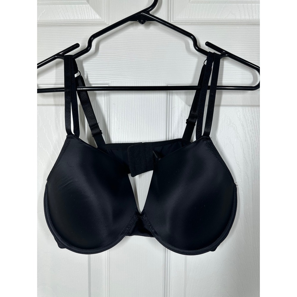 XOXO Bra Womens 40C Black 1052-28 Plunge Padded Underwire‎ Adjustable Straps